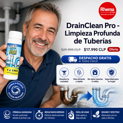 DrainClean Pro - Limpieza Profunda de Tuberías